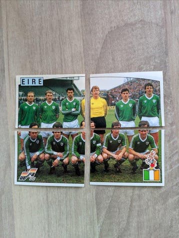 1988 Panini Euro 88 Équipe complète Eire Euro 88 Niet, Nieuw