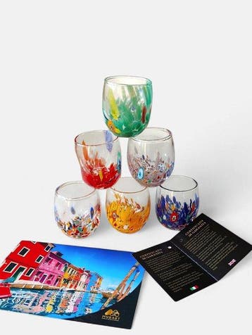 MurArt - MurArt - Drinkset (6) - Glas - Murrine Millefiori