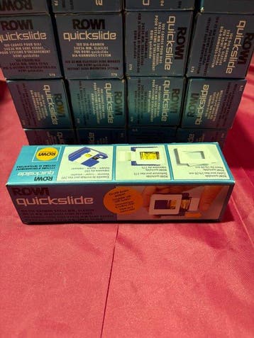 Rowi Quickslide – Groot lot dia-ramen + Slide Mounter – NOS, Nieuw
