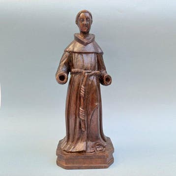 sculptuur, Heilige Antonius van Padua of Franciscus - 28 cm