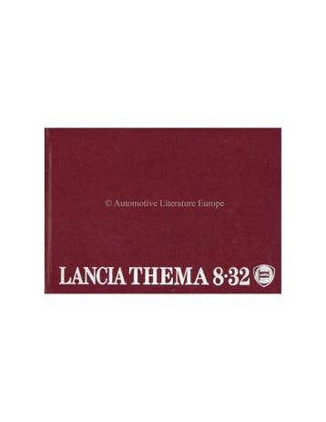 1988 LANCIA THEMA 8.32 INSTRUCTIEBOEKJE ITALIAANS, Ophalen of Verzenden