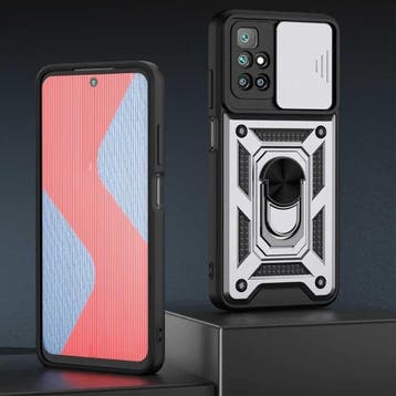 Xiaomi Poco X3 Pro - Armor Hoesje met Kickstand en Camera, Verzenden