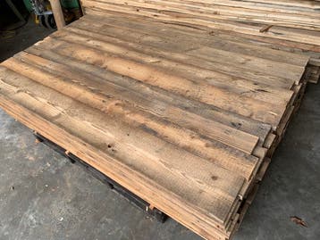 CIRCULAIR hout! BARNWOOD planken rustiek oud hout, luxe look, Verzenden, Vloerdelen of -planken