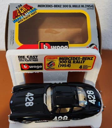 Bburago 1:24 - Modelauto - Mercedes-Benz 300 SL Mille Miglia