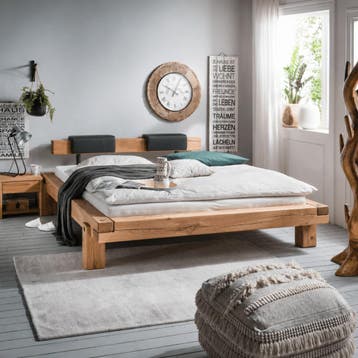 Van Schaik Eikenhof Massief Eiken Balkenbed - 180 x 200
