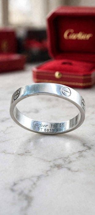 Cartier - Trouwring - Love - 18 karaat Witgoud - Ring