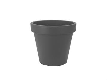 Kunststof Bloempot Antraciet Ø39cm Dubbelwandig Hoogte 34cm, Tuin en Terras, Ophalen of Verzenden, Nieuw