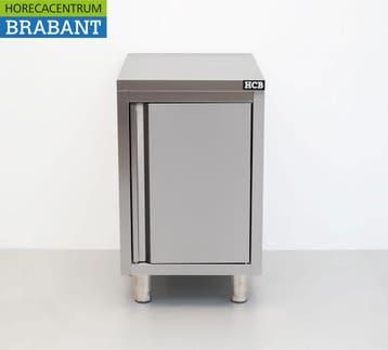 Acier inoxydable Armoire de travail 1 porte Premium-line 50, Verzenden