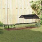 vidaXL Konijnenkooi Zilver 200 x 78 x 78 cm Gegevens staal, Verzenden