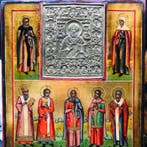 Icoon - Een icoon van de heilige Samon, Gury en Aviv –