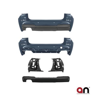 M Pakket Achterbumper + Diffuser BMW 5 Serie F07 GT B3858
