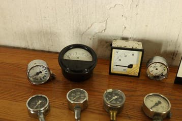 Industriële apparatuur - Vintage Industriële Drukmeters &