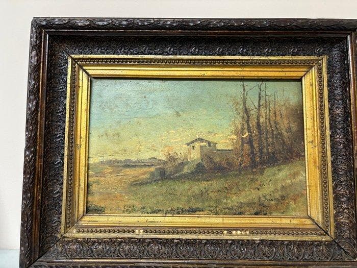 Spaanse school (XIX) - Paisaje español decimonónico, Antiquités & Art, Art | Peinture | Classique