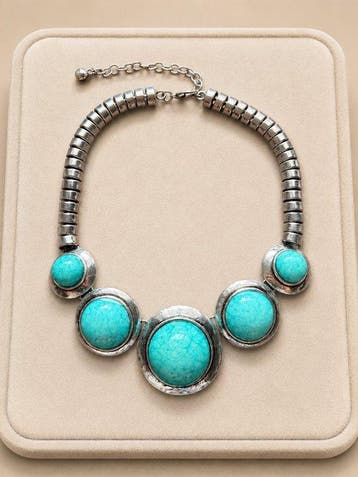 Sans prix de réserve - Collier Argent Turquoise, Bijoux, Sacs & Beauté, Colliers