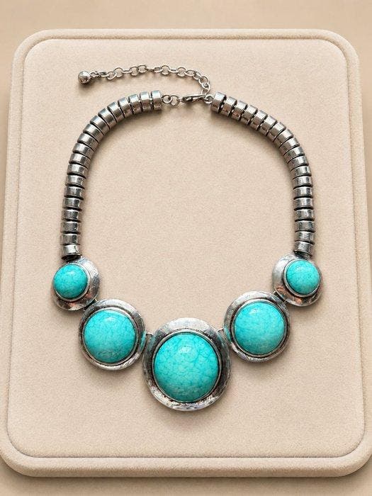 Sans prix de réserve - Collier Argent Turquoise, Bijoux, Sacs & Beauté, Colliers