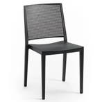Stoel | Kunststof | Zwart | In-/Outdoor | 450x540x830(h)mm, Zakelijke goederen, Verzenden, Nieuw in verpakking