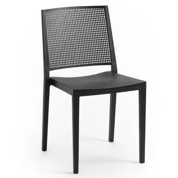 Stoel | Kunststof | Zwart | In-/Outdoor | 450x540x830(h)mm, Zakelijke goederen, Verzenden, Nieuw in verpakking