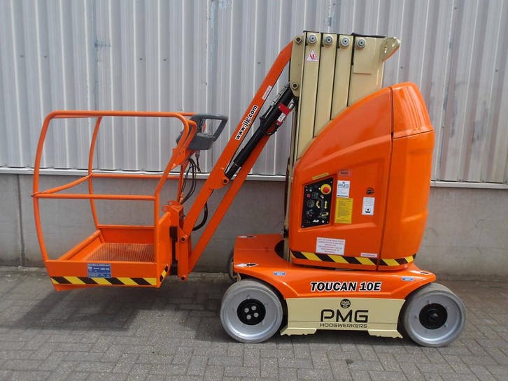 Veiling: Masthoogwerker Toucan 10E Elektrisch 10.10m 2014, Articles professionnels, Machines & Construction | Ascenseurs, Échafaudages & Échelles