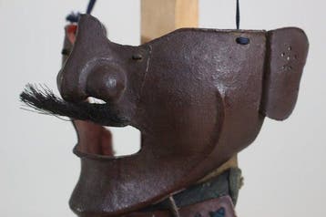 Mengu/Menpo - Japan - E3-336 Sabinuri Menpo Samurai Yoroi, Antiek en Kunst