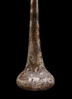 Oud-Romeins - Romeinse glazen vaas met hoge hals - 1e/2e