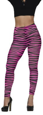 Zebra Legging Roze Dames, Verzenden, Nieuw