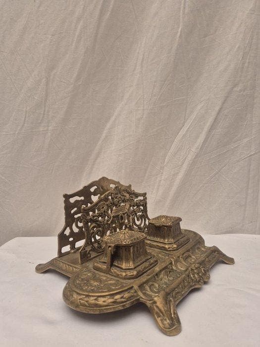 Inktpot - Messing, Antiquités & Art, Antiquités | Autres Antiquités