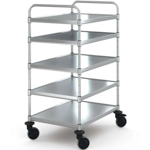 Serveerwagen | VARIOCART | RVS | 5 Niveaus (EN800x600) |, Zakelijke goederen, Horeca | Keukenapparatuur, Nieuw in verpakking, Verzenden