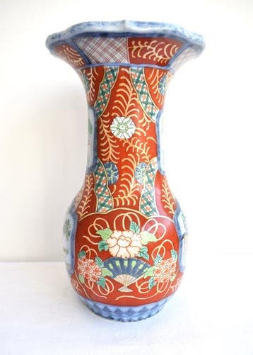 Petrus Regout - Vaas - Kraagvaas - Faience, Imari stijl -