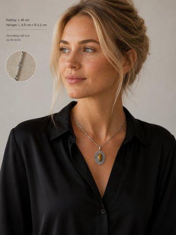 Zilver 935 - Ketting met hanger