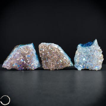Angel-Aura-Amethyst-Drusen – Éclat irisé en couleurs