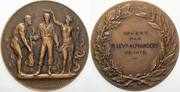 Brons medaille ohne Jahr Kunstmedaille, Verzenden