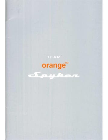 2003 SPYKER CARS TEAM ORANGE PERSMAP ENGELS