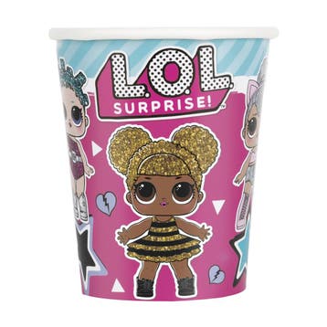 Lol Surprise Bekers 266ml 8st, Verzenden, Nieuw