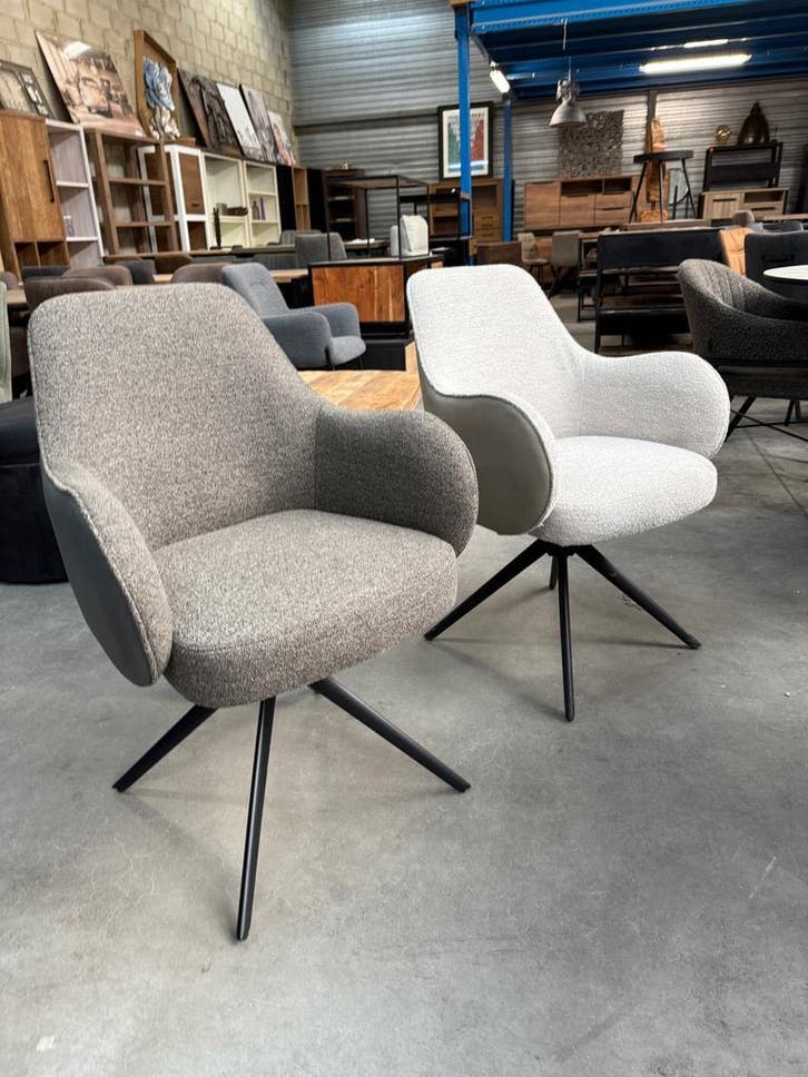 Kyler armstoel met returnfunctie (nieuw, A-keuze), Huis en Inrichting, Stoelen, Nieuw, Metaal, Stof