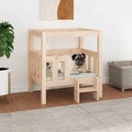 vidaXL Hondenmand 65,5x50,5x70 cm massief grenenhout, Dieren en Toebehoren, Honden-accessoires, Verzenden, Nieuw