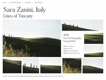 Sara Zanini - Lines of Tuscany