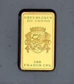 Congo. 100 Francs Lord Your God , oro .9999 ,1/50 oz (Zonder