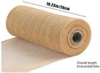 Decomesh metallic goud jute 26 cm rol 9 meter voor kransen