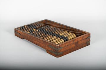 Lesmateriaal - Prachtige antieke Abacus – houten telraam,