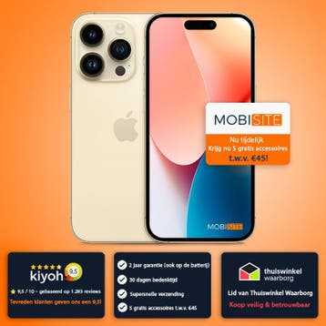 iPhone 14 Pro | 128GB - 4 Gratis Accessoires – Accu tot 100%, 256 GB, IPhone 14 Pro, Verzenden, Zo goed als nieuw