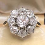 Zonder minimumprijs - Ring - 18 karaat Geel goud, Platina -, Nieuw