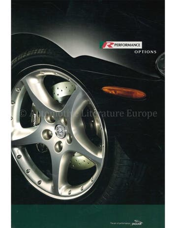 2002 JAGUAR R PERFORMANCE BROCHURE NEDERLANDS