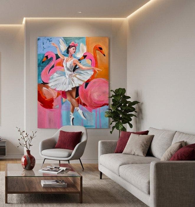 Kiri Aguilera (1982) XL 130 x 100 cm - Danza Flamenca:, Antiquités & Art, Curiosités & Brocante