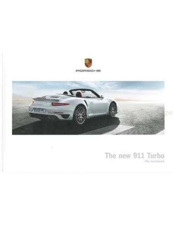 2014 PORSCHE 911 TURBO HARDCOVER BROCHURE ENGELS, Nieuw