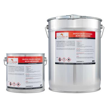 DCC 2K PU Metaalverf Wit 5L, Verzenden, Nieuw, Wit