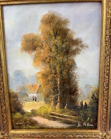 German school (XIX-XX), signed B. Pelm - Landschaftlich