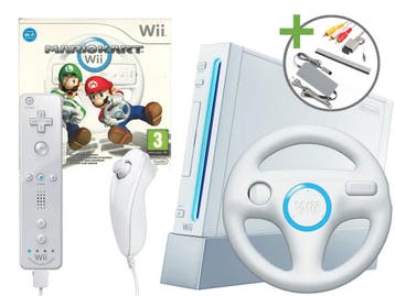 Nintendo Wii Starter Pack - Mario Kart Motion Plus White, Verzenden