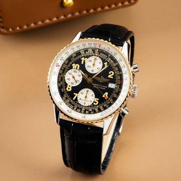 Breitling - Old Navitimer Chrono Date Gold Steel - D13022
