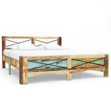 vidaXL Bedframe massief gerecycled hout 180x200 cm, Verzenden