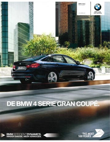 2016 BMW 4 SERIE GRAN COUPÉ BROCHURE NEDERLANDS